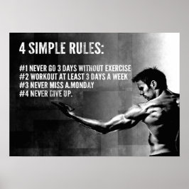 Motivering för workout poster