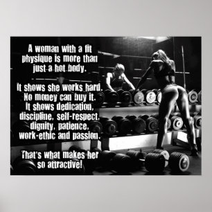 Motivering för workout poster