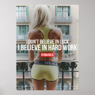 Motivering för workout poster
