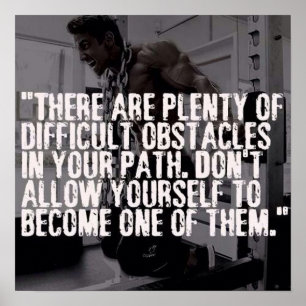 Motivering för workout poster