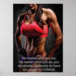 Motivering för workout poster