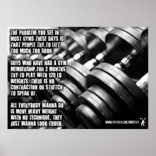 Motivering för workout poster