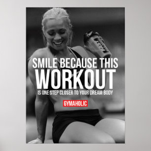 Motivering för workout poster