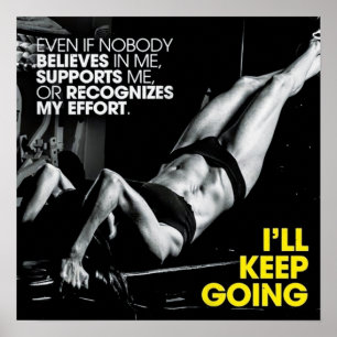 Motivering för workout poster