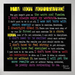 Motivering för workout poster