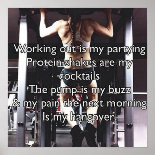 Motivering för workout poster