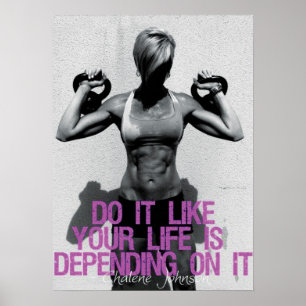 Motivering för workout poster