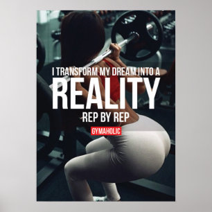 Motivering för workout poster