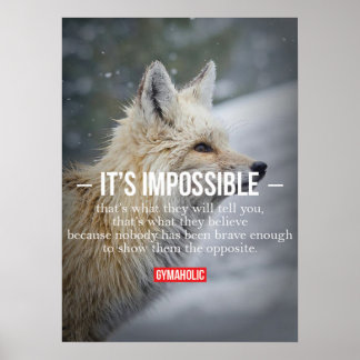 Motivering för workout poster