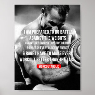 Motivering för workout poster