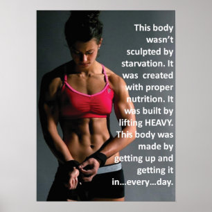 Motivering för workout poster