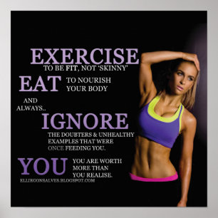 Motivering för workout poster