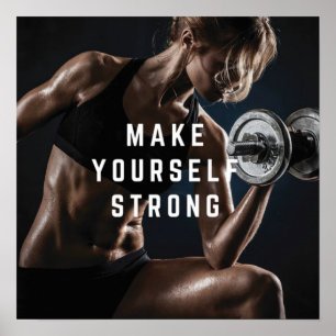 Motivering för workout poster