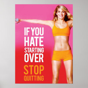 Motivering för workout poster