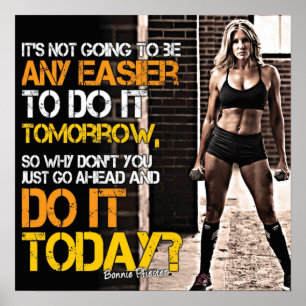 Motivering för workout poster