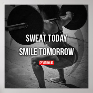 Motivering för workout poster