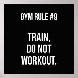 Motivering för workout poster