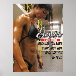 Motivering för workout poster