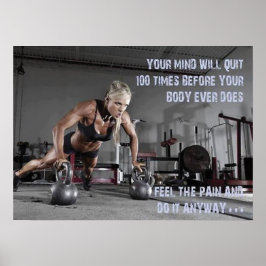 Motivering för workout poster