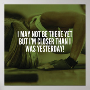 Motivering för workout poster