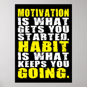 Motivering för workout poster