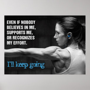 Motivering för workout poster