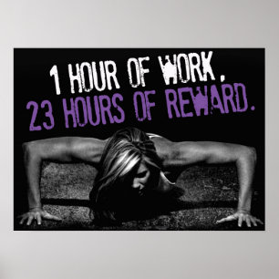 Motivering för workout poster