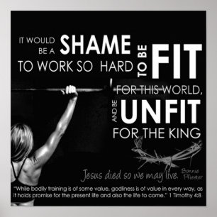 Motivering för workout poster