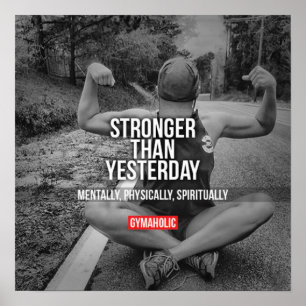 Motivering för workout poster