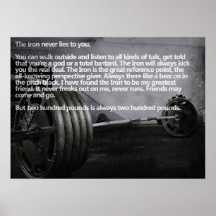 Motivering för workout poster