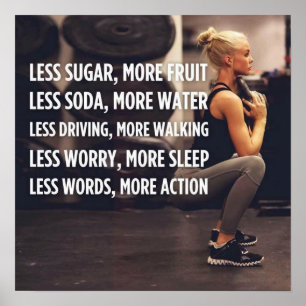Motivering för workout poster