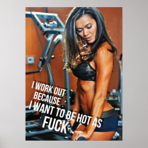 Motivering för workout poster