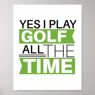 Motivering golf älskare citat: poster