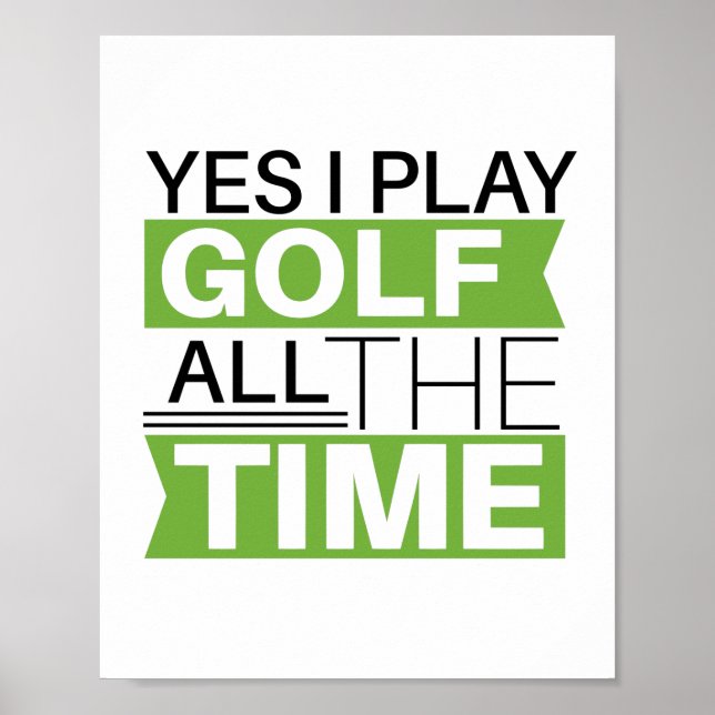 Motivering golf älskare citat: poster (Framsidan)