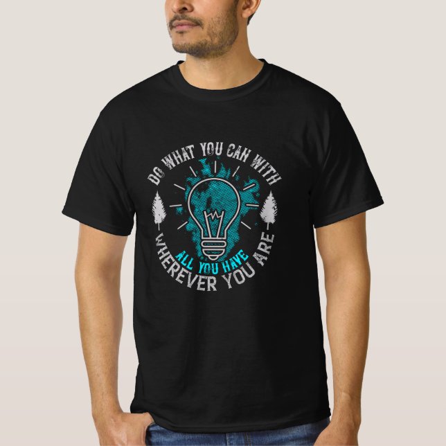 Motivering - gör vad du kan t shirt (Framsida)