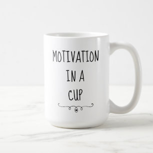 Motivering i Kopp med Heart Coffe Mugg