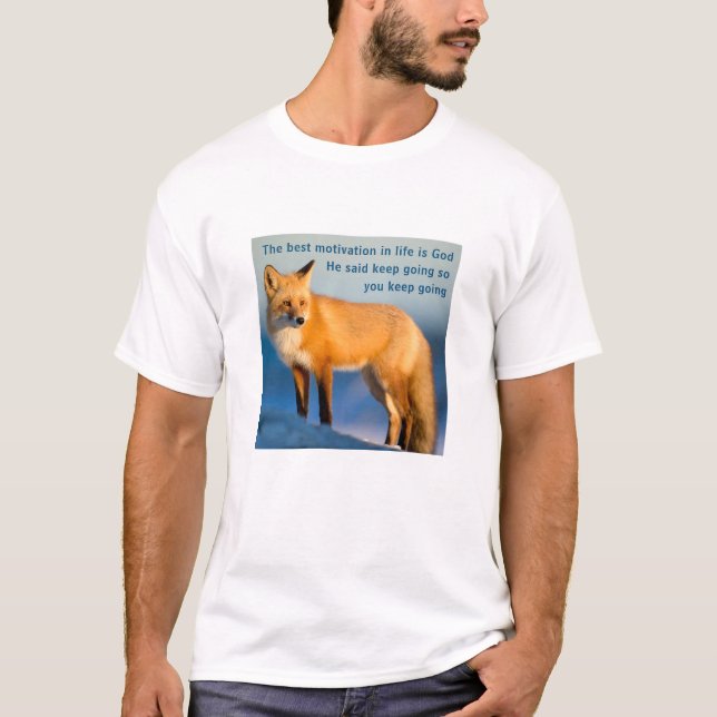 Motivering i livet (lätt) T-Shirt (Framsida)