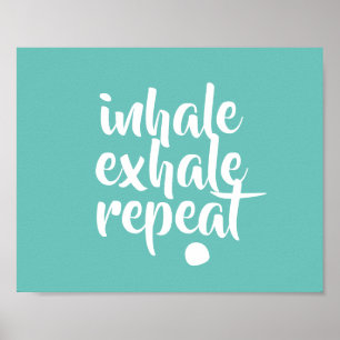 Motivering: inhalera exhale test poster