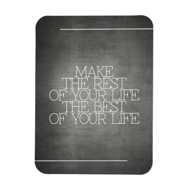 Motivering, inspiration, ord av visdom. magnet (Vertikal)