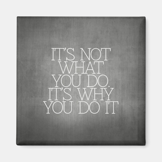 Motivering, inspiration, ord av visdom. magnet (Framsidan)
