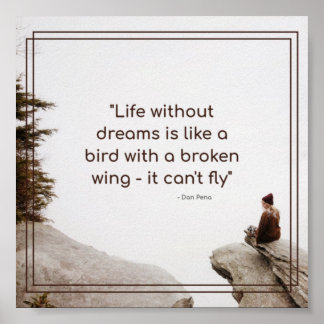 Motivering - inspirationerande livsoffert poster