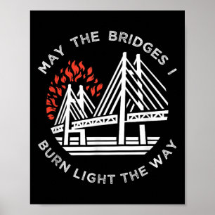 Motivering - låt broarna bränna mig mitt sätt att poster