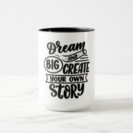 Motivering Lettering Quote Mugg