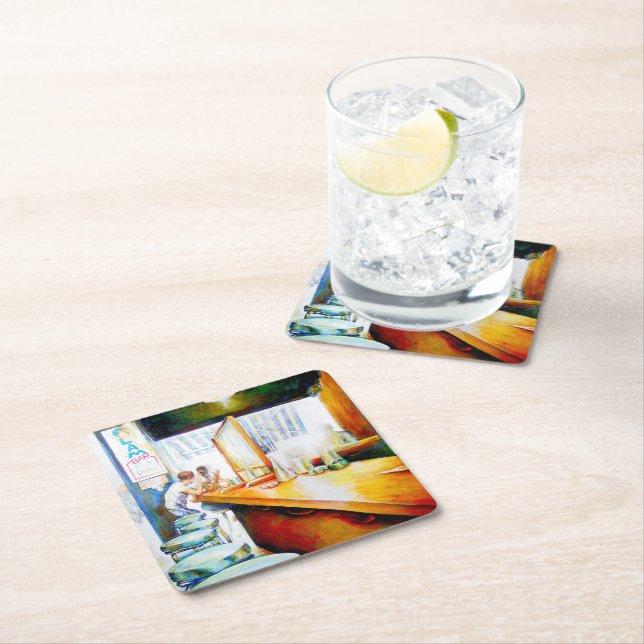 Motivering, logik för att motivera underlägg papper kvadrat (Insitu)