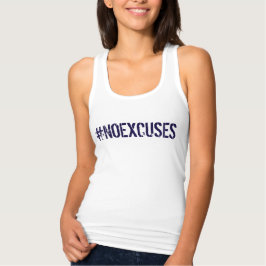 Motivering #NOEXCUSES GYM and Fitness Linne Med Racerback