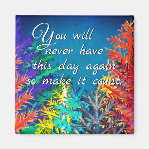 Motivering och inspiration Ord Magnet 2 tum
