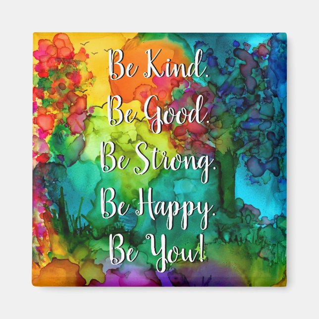 Motivering och inspiration Ord Magnet 2 tum (Framsidan)