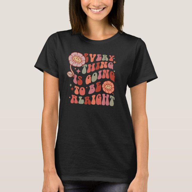 MOTIVERING POSITIV RETRO-KVOTBEKRÄFTELSE STRO T SHIRT (Framsida)