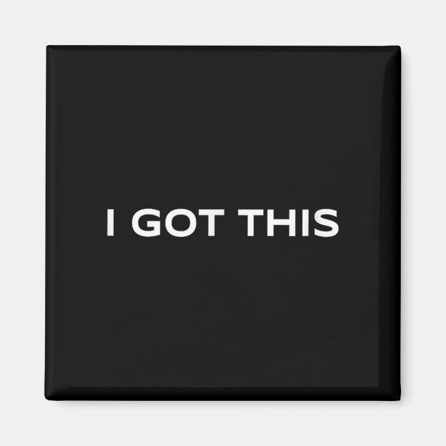 Motivering - positivt tänkande och förtroende - I Magnet (Framsidan)