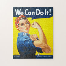 Motivering: Rosie the Riveter, "Vi kan göra det!"
